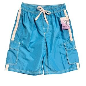 Kuni Surf Shorts Men's Size M Barracuda Style 7064 Aqua‎ Color Teal Swim NWT